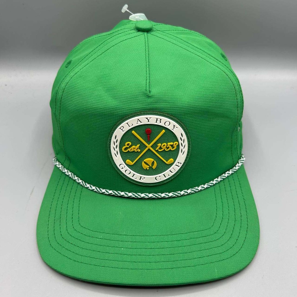 Playboy Golf Club Hat Men Green Lids Snap Back Cap New